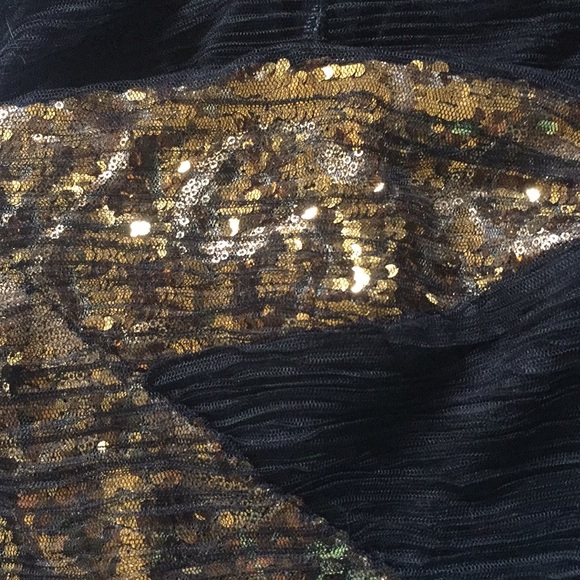 C LUCE strapless black and gold dress size medium - Picture 3 of 3